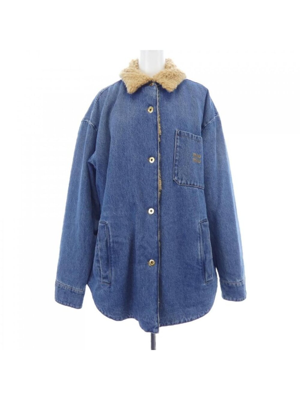 Miu Miu Logo Denim Jacket